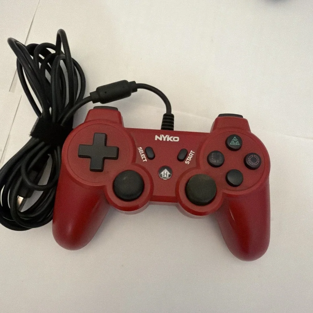 Lot (6) USB Wired Controllers PS3 Nyko Gigaware RadioShack Afterglow Untested